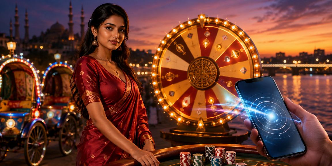 Lucky Draw Offer with Dhaka Rickshaw Backdrop